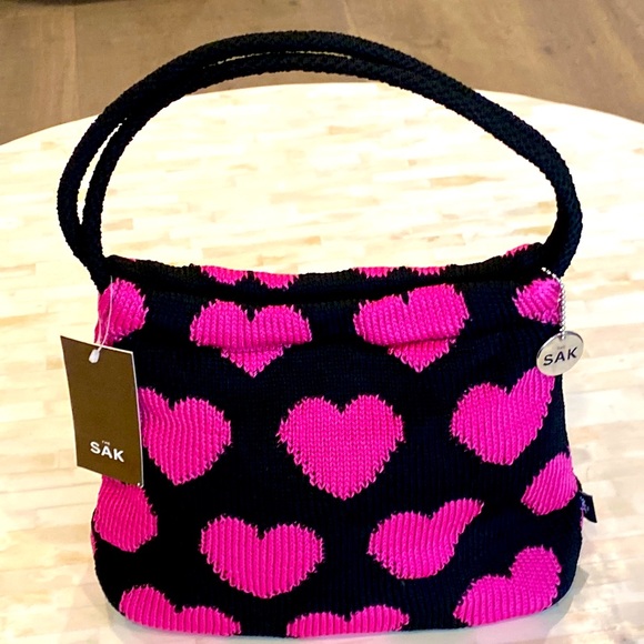 The Sak Handbags - The Sak Hot Pink Heart Cupid Bag New With Tags